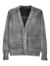 Avant Toi Wool And Cashmere V-necked Cardigan In Gray