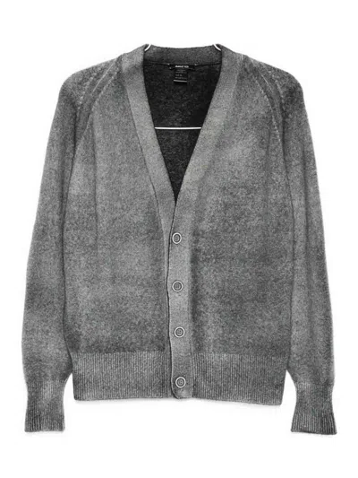 Avant Toi Wool And Cashmere V-necked Cardigan In Gray