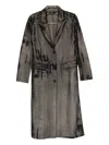 Avant Toi Wool Single-breasted Coat In Brown
