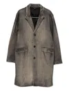 Avant Toi Wool Single-breasted Coat In Brown