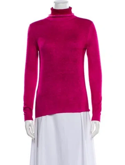 Pre-owned Avant Toi Wool Turtleneck Sweater In Pink