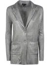 Avant Toi Wrinkled Stich Rever Jacket With Lamination Clothing In White