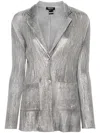 Avant Toi Wrinkled Stich Rever Jacket With Lamination In White