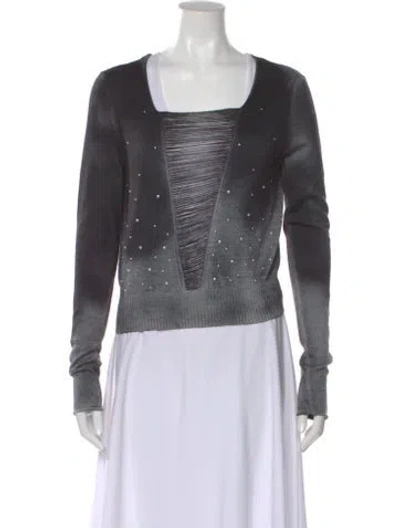 Pre-owned Avant Toi X Gabrielab Square Neckline Sweater In Gray