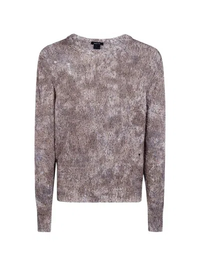 Avant Toi Cotton Round Neck In Brown
