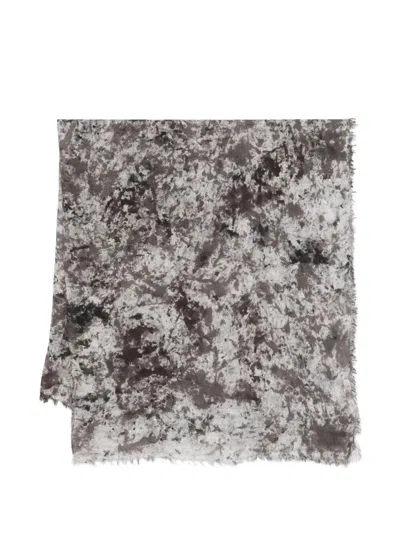 Avant Toi Fringed Scarf In Brown