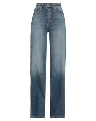 Avantgar Denim By European Culture Woman Jeans Blue Size 28 Cotton, Elastane