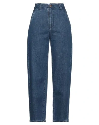 Avantgar Denim By European Culture Woman Jeans Blue Size S Cotton, Elastane, Polyamide