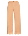 Avantgar Denim By European Culture Woman Pants Camel Size 30 Cotton, Polyester, Rubber In Beige
