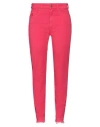 Avantgar Denim By European Culture Woman Pants Garnet Size 32 Cotton, Polyester, Rubber In Red