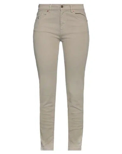 Avantgar Denim By European Culture Woman Pants Sand Size 26 Cotton, Polyester, Rubber In Beige