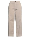 Avantgar Denim By European Culture Woman Pants Sand Size 28 Cotton, Polyester, Elastane In Beige