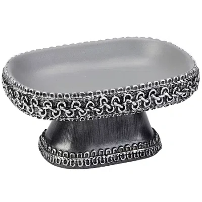 Avanti Avanit Braided Medallion Soap Dish In Gray