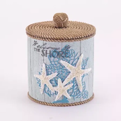 Avanti Beachcomber Bathroom Canister In Green