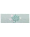 Avanti Beachcomber Seashells Cotton Bath Rug, 24" X 60" In Seafoam