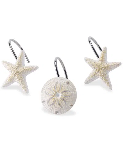 Avanti Beachcomber Seashells Resin 12-pc. Shower Curtain Hooks In Green