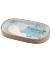 Avanti Beachcomber Seashells Resin Bathroom Tray In Green