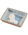 Avanti Beachcomber Seashells Resin Soap Dish In Green