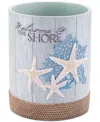 Avanti Beachcomber Seashells Resin Wastebasket In Green