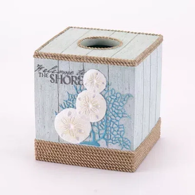 Avanti Beachcomber Tissue Box Cover In Green