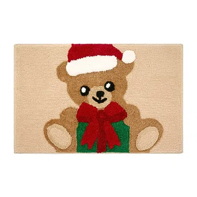 Avanti Bear Gift Bath Rug In Beige