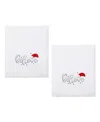 Avanti Believe Cotton Hand Towel Set, 28" X 16" In White