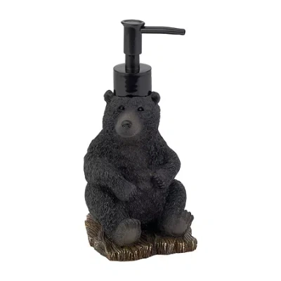 Avanti Black Bear Lodge Soap/lotion Dispenser In Multi