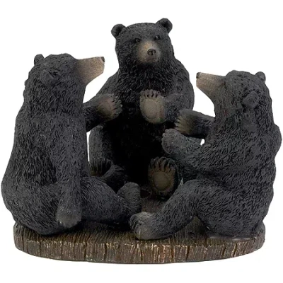 Avanti Black Bear Lodge Toothbrush Holder In Multi