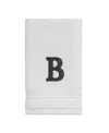 Avanti Block Monogram Initial Cotton Fingertip Towel, 11" X 18"