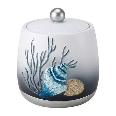 Avanti Blue Lagoon Hand Painted Bathroom Canister In Multi