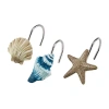 Avanti Blue Lagoon Shower Curtain Hooks In Multi