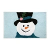 Avanti Blue Snoman Bath Rug In Blue