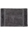 Avanti Braided Medallion Colorblocked Bath Rug, 20" X 30" In Gray