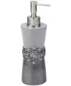 Avanti Braided Medallion Colorblocked Soap/lotion Dispenser In Gray