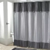 Avanti Braided Medallion Shower Curtain In Gray