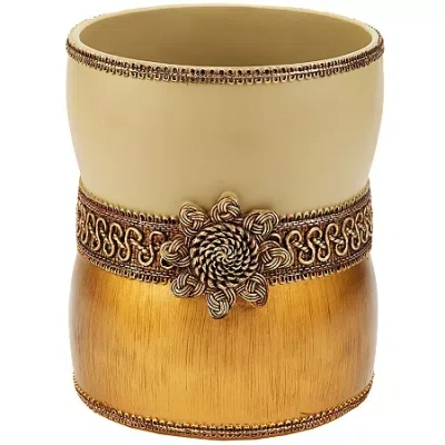 Avanti Braided Medallion Wastebasket In Multi