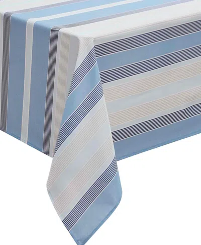 AVANTI BREAKERS STRIPE WATER-RESISTANT INDOOR AND OUTDOOR TABLECLOTH, 60" X 102" RECTANGLE