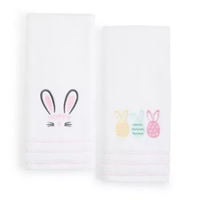 Avanti Bunny 2-pack Hand Towels In White