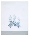 Avanti Caicos Sea Turtles Cotton Bath Towel, 27" X 52" In Optic White