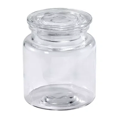 Avanti Cali Glass Bathroom Canister In White