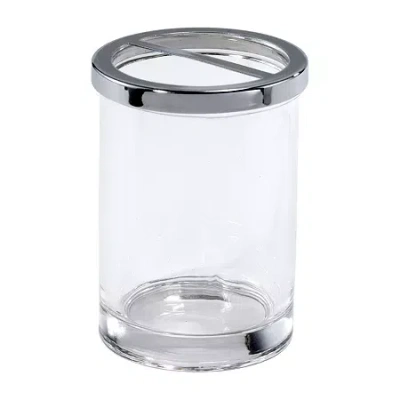 Avanti Cali Glass Toothbrush Holder In White