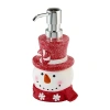 Avanti Candy Snowman Soap Dispenser In Red