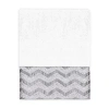 Avanti Chevron Galaxy Bordered Bath Towel In White