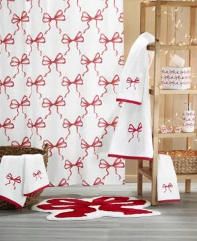 Avanti Christmas Bows Bath Collection In White