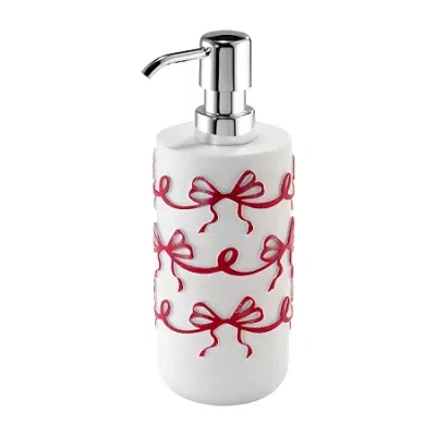 Avanti Christmas Bows Soap Dispenser In Red