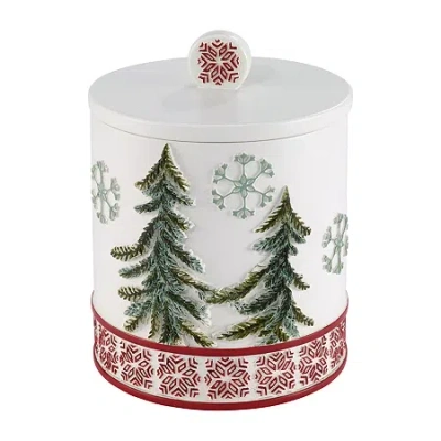 Avanti Christmas Gnome Bathroom Canister In Multi