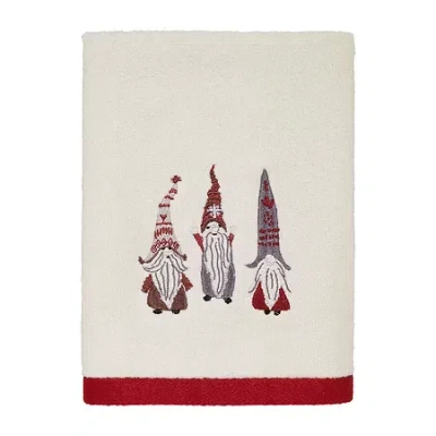 Avanti Christmas Gnome Hand Towel In White