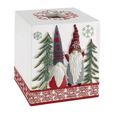 Avanti Christmas Gnome Tissue Box Cover In Multi