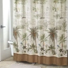 Avanti Colony Palm Shower Curtain In White