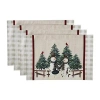 Avanti Country Snowman 4-pc. Placemat In Sand